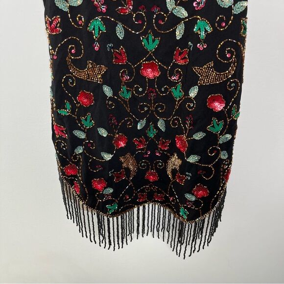 Revolve h:ours El Tulipan Beaded Mini Dress S - Picture 7 of 9